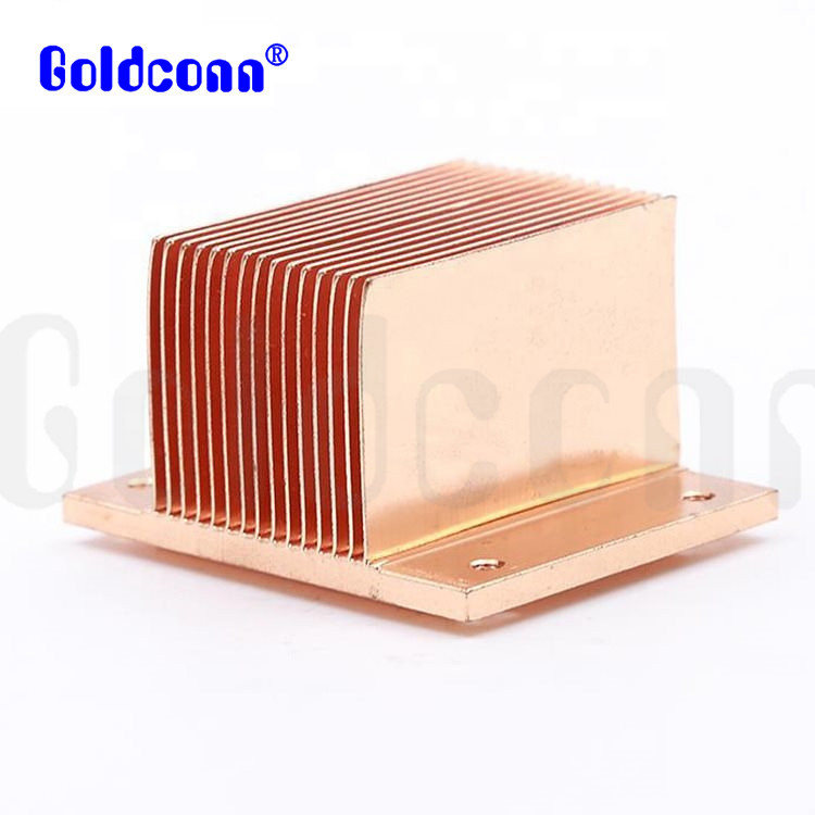 Disipador de calor de cobre biselado en Goldconn