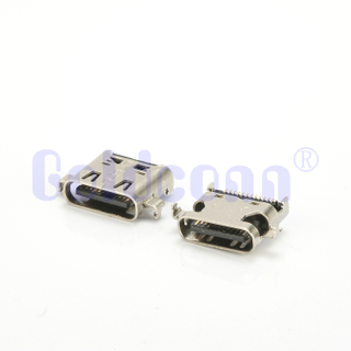 CF324-012SCB12R Tipo C USB 4.0 Hundimiento SMT del conector de 24 pines, carcasa única, doble montaje
